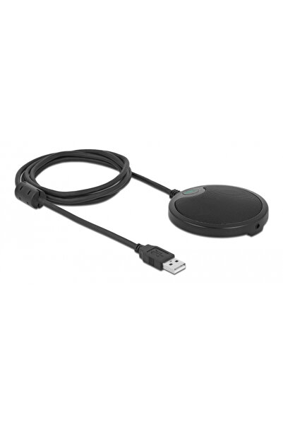 DELOCK μικρόφωνο 20672, πυκνωτικό, omnidirectional, με mute, USB