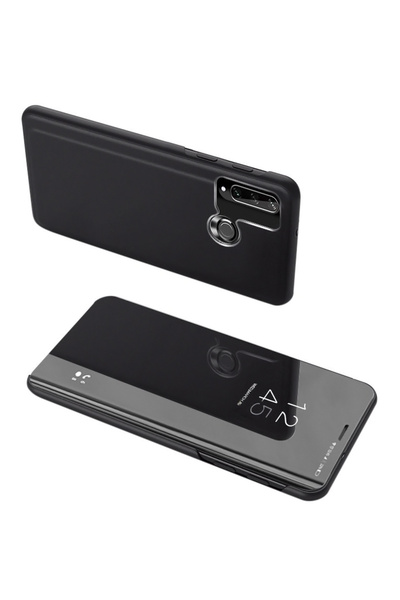 POWERTECH θήκη Clear view MOB-1517, Huawei Y6p, μαύρη