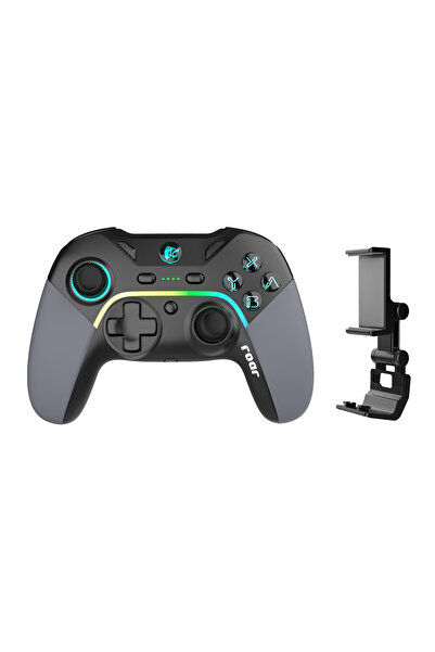 roar ασύρματο gamepad RR-0022, Switch/PC/iOS/Android, Bluetooth, μαύρο
