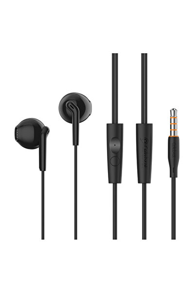 Celebrat earphones με μικρόφωνο G34, 3.5mm σύνδεση, 14mm, 1.2m, μαύρα