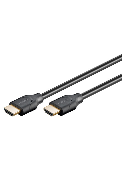 goobay καλώδιο HDMI 2.1 61637, Ethernet ARC 8K/60Hz 48 Gbps, 0.5m, μαύρο