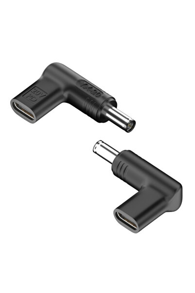 POWERTECH αντάπτορας τροφοδοσίας YX-20, USB-C σε Asus 6x3.7mm, μαύρος