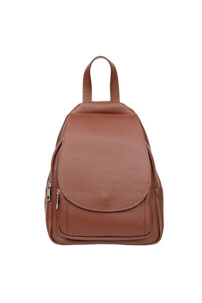 vezze Rucsac din Piele pentru Femei Collina Cognac