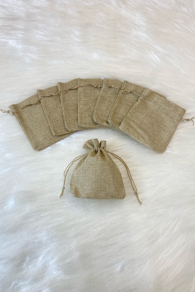 ZEYMERADE Jute Straw Sack Pouch, Size 12X15Cm, Henna Snack Gold Jewelry Gift ...
