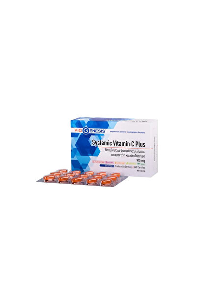 Viogenesis Βιταμίνη C Συστημική Πλας 915 mg 60 Δισκία