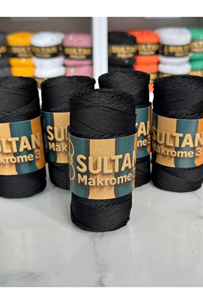 Sultan Makrome No3 5’li Paket 270-Siyah 1,5 mm