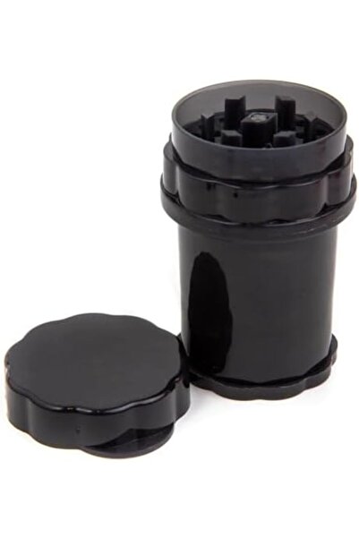 Yıldızan edl shop GRINDER مطحنة توابل بلاستيكية مكونة من 4 طبقات (58 ملم-أسود...