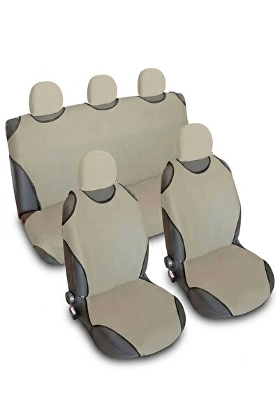 barototuning Auto Athlete Seat Cover Set for Front and Rear Seats, Beige