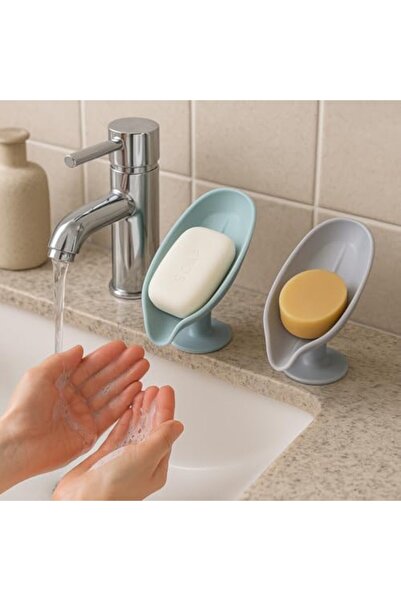 Yıldızan Efe Home & More Soap Dish with Suction Cup and Water Drain Set of 2 ...