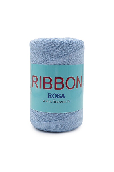 ROSA Bobina fir pretricotat Ribbon 604, 80% bumbac-20% poliester, 250 g, blue