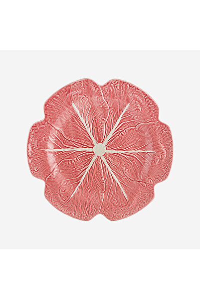 Bordallo Pinheiro Cabbage Pink Ceramic Serving Plate 30.5 cm
