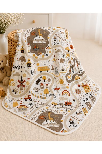 Ayd Home 100% Cotton Muslin Baby Blanket 80X80 cm Multi-Purpose Swaddle Blanket