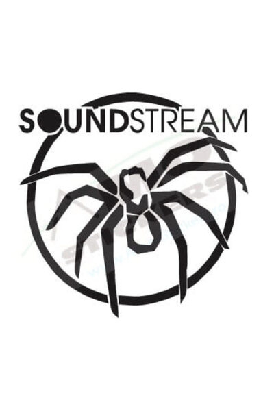 Amo-Stickers Soundstream Стикер за кола 25см Тъмно сив