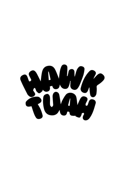 Amo-Stickers Стикер за кола Hawk Tuah 2 30см Зелен