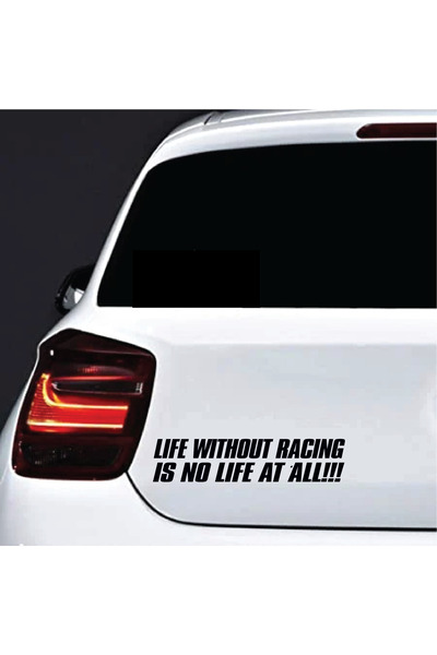 Amo-Stickers Стикер за кола  "Живот без раси " 30см Зелен