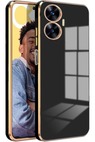 Bodycell Gold Plated - Θήκη Σιλικόνης Realme C55 - Black