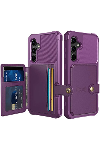 HappyCase 3 σε 1 - Θήκη Σιλικόνης με Ενσωματωμένο PU Πορτοφόλι - Samsung Gala...