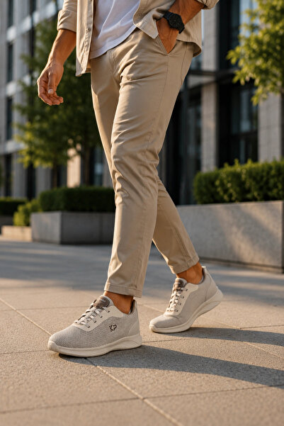 IN-STEP Aurelio King Paolo Daily Beige Walking Shoes Lightweight Breathable L...