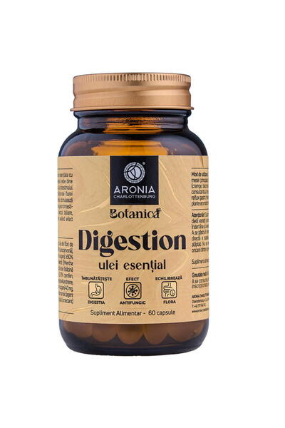 Aronia Charlottenburg Digestion - Capsule cu 6 Uleiuri Esentiale pentru Diges...