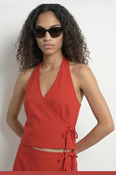 HYPEDROP Women's Halter Neck Sleeveless Top - Ursula