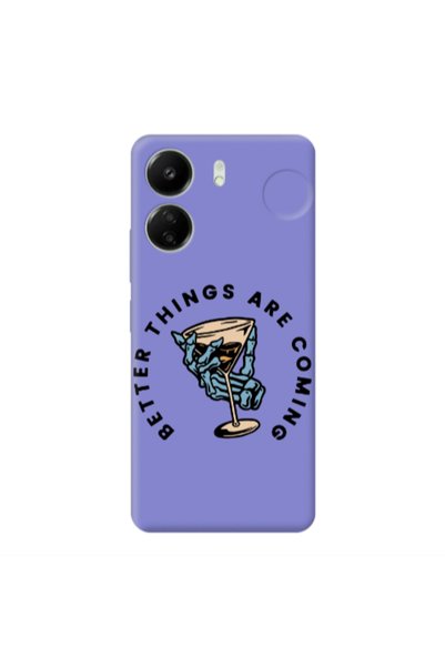 Other Xiaomi Redmi 13C Better Things Are Coming Purple Colored Silicone TPU Θήκη