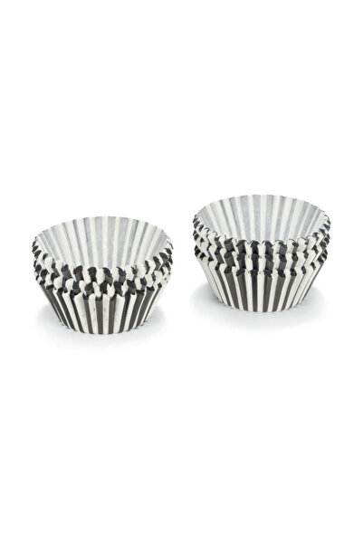 Patisse Set 200 hartii de copt pentru briose, 5 cm, dulgi alb/negru -