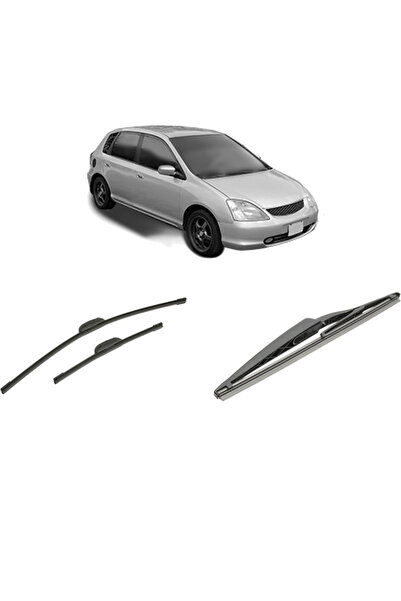 Bosch Σετ 3 υαλοκαθαριστήρων HONDA CIVIC VII Hatchback (EU, EP, EV) από το 20...