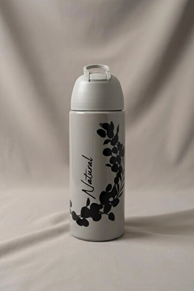 Bereketli Store Natural 500 ml Branch Patterned Water Bottle |   Cold Drink B...