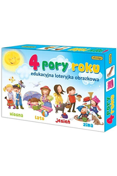 Adamigo Joc educational 4 Anotimpuri, loterie ilustrata pentru copii 4+, Mult...