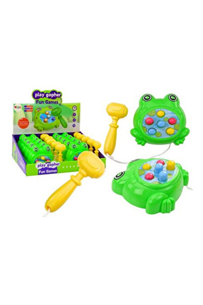 LeanToys Joc Wac-A-Mole Zabka, interactiv, cu ciocan, pentru copii 3+, Multic...