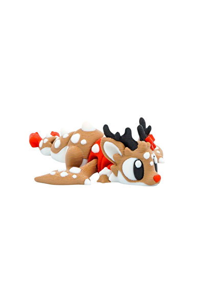 Eva Prints Mini Dragon Caprioara cu Ou de Dragon, figurina articulata printat...