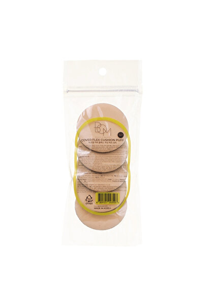 B.O.M Set Aplicatoare pentru fond de ten, Cover Flex Cushion Puff, 5 buc