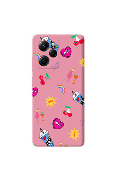 Other Xiaomi Poco X5 Pro glam time Pink Colored Silicone TPU Θήκη