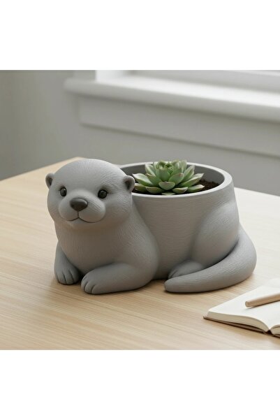 OEM Mini Ghiveci Decorativ Animalut Vidra Suport Plante Mici