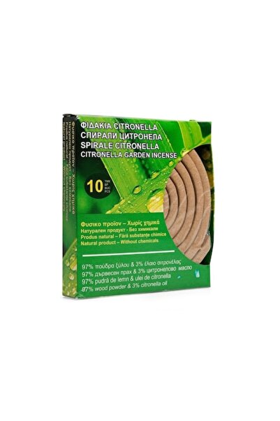 Citronella Set de 10 spirale împotriva țânțarilor și insectelor