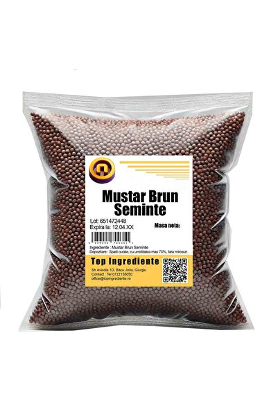 Top Ingrediente Brown Mustard Seeds - 500g