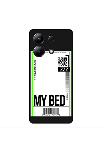 Other Xiaomi Redmi Note 13 4G My Bed ZZZ Black Colored Silicone TPU Θήκη