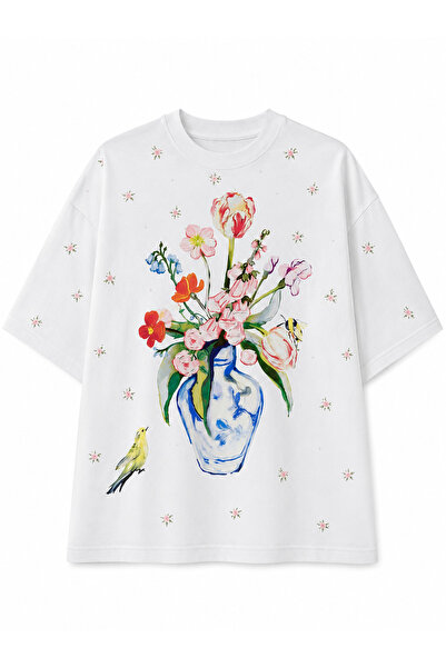 Jose Clothing Oversized Short-Sleeve Printed T-Shirt