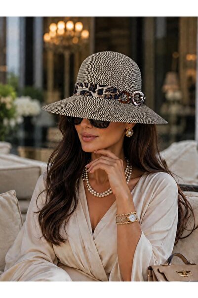 kuru Short Brim Luxury Straw Hat for Women (56-58 cm) (Adjustable String Insi...