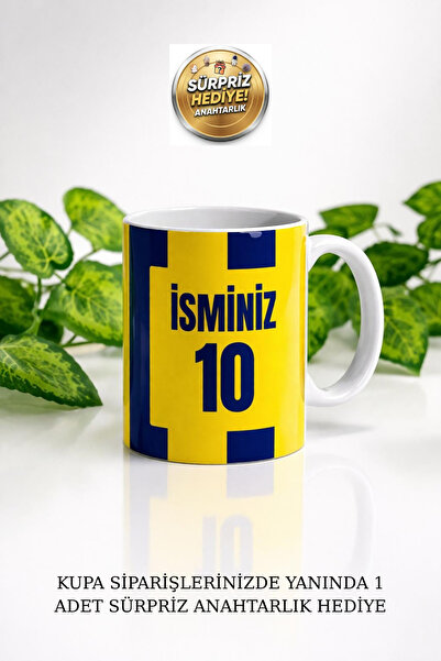 LUCİ SHOP KİŞİYE ÖZEL TARAFTAR KUPA BARDAK + SÜRPRİZ HEDİYE ANAHTARLIK