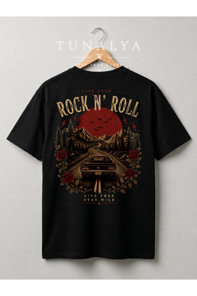 Grafftee Clothing Tunalya Rock Özgür Ronknroll Design Premium Printed Unisex ...