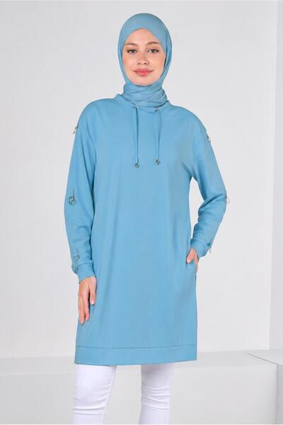 Alvina Metal Accessoried Tracksuit Tunic 43851
