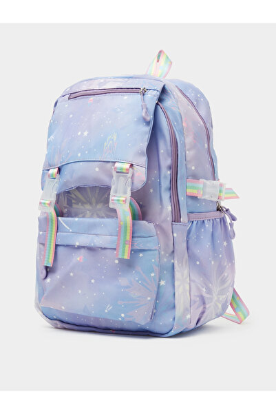 Styli Girls Ombre Star Snowflake Print Backpack