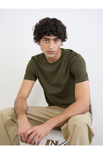 Styli Men Regular Fit Cotton Rich Jersey T-Shirt