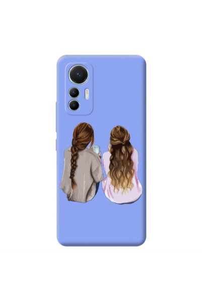 Other Xiaomi Mi 12 Lite Friends Light Purple Colored Silicone TPU Θήκη
