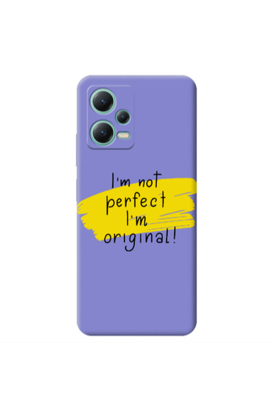 Other Xiaomi Redmi Note 12 Pro 5G I m not perfect Purple Colored Silicone TPU...
