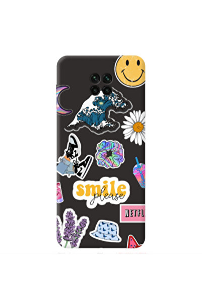 Other Xiaomi Redmi Note 9 Pro Smile Moon Black Colored Silicone TPU Θήκη