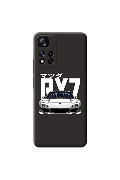 Other Xiaomi Redmi Note 11 Pro 5G Car Rx7 Black Colored Silicone TPU Θήκη
