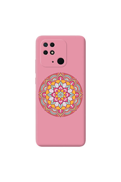Other Xiaomi Redmi 10C Mandala D103 Pink Colored Silicone TPU Θήκη