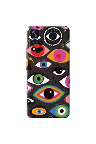 Other Xiaomi Redmi Note 11 Pro 5G Colorful eyes Black Colored Silicone TPU Θήκη